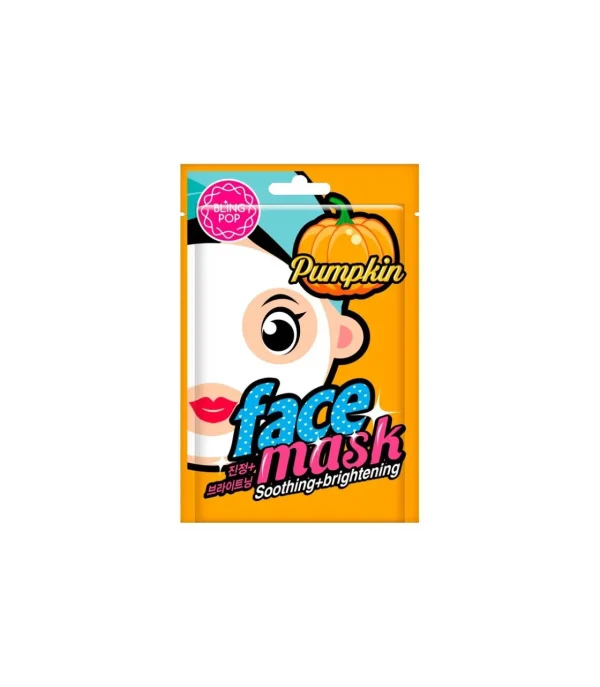 BLING POP Mascarilla facial relajante e iluminadora de Calabaza -^ Rostro | Mascarilla Facial