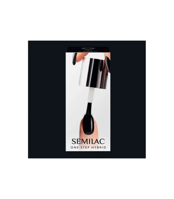 SEMILAC Esmalte semipermanente One Step - S190 The Black - 5ml^ Esmalte Semipermanente